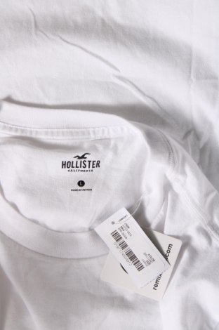 Damski T-shirt Hollister, Rozmiar L, Kolor Biały, Cena 95,99 zł