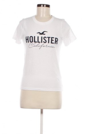 Γυναικείο t-shirt Hollister, Μέγεθος S, Χρώμα Λευκό, Τιμή 6,49 €