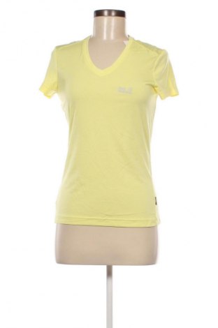 Damen T-Shirt Jack Wolfskin, Größe XS, Farbe Gelb, Preis 6,99 €