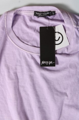 Γυναικείο t-shirt Nasty Gal, Μέγεθος L, Χρώμα Βιολετί, Τιμή 8,99 €