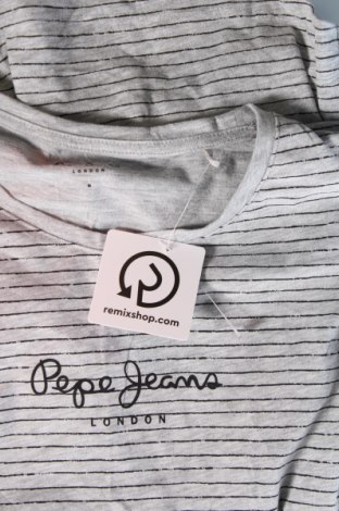 Дамска тениска Pepe Jeans, Размер M, Цвят Сив, Цена 20,99 лв.