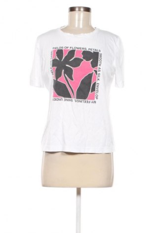 Γυναικείο t-shirt Stefanel, Μέγεθος S, Χρώμα Λευκό, Τιμή 25,41 €