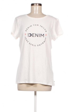 Damen T-Shirt Tom Tailor, Größe XL, Farbe Weiß, Preis 11,49 €