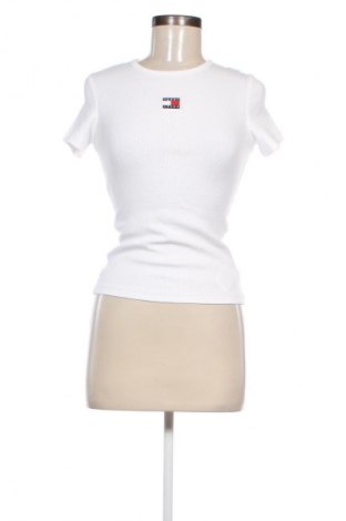 Γυναικείο t-shirt Tommy Jeans, Μέγεθος S, Χρώμα Λευκό, Τιμή 23,99 €