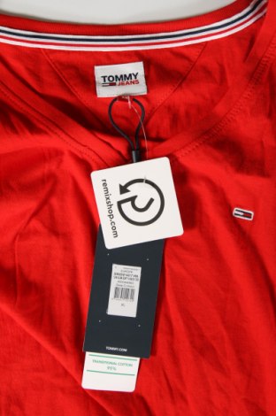 Дамска тениска Tommy Jeans, Размер XL, Цвят Червен, Цена 34,99 лв.