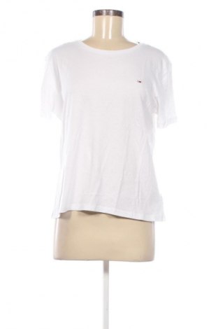 Γυναικείο t-shirt Tommy Jeans, Μέγεθος L, Χρώμα Λευκό, Τιμή 22,99 €