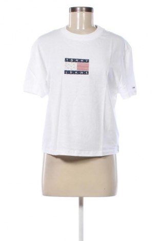 Γυναικείο t-shirt Tommy Jeans, Μέγεθος M, Χρώμα Λευκό, Τιμή 27,99 €