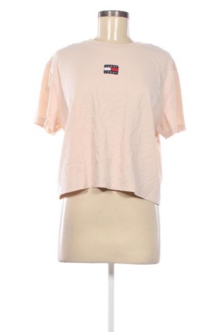 Damen T-Shirt Tommy Jeans, Größe L, Farbe Beige, Preis € 23,99