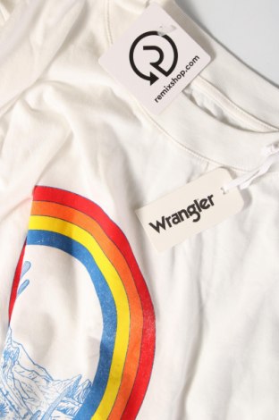 Γυναικείο t-shirt Wrangler, Μέγεθος L, Χρώμα Λευκό, Τιμή 20,99 €