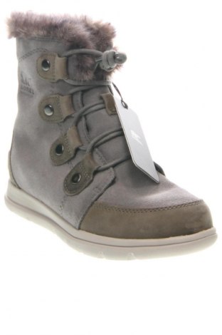 Damen Stiefeletten Sorel, Größe 37, Farbe Grau, Preis 131,49 €