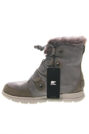 Damen Stiefeletten Sorel, Größe 37, Farbe Grau, Preis 131,49 €