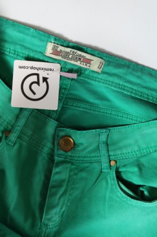 Damskie jeansy Zara Trafaluc, Rozmiar L, Kolor Zielony, Cena 29,99 zł