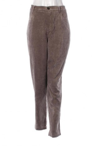 Pantaloni de velvet de femei Oltre, Mărime XL, Culoare Gri, Preț 42,99 Lei