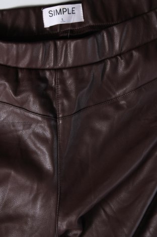 Damskie legginsy Simple, Rozmiar L, Kolor Brązowy, Cena 31,99 zł