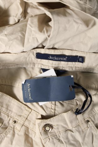 Pantaloni de femei Jeckerson, Mărime L, Culoare Bej, Preț 77,99 Lei