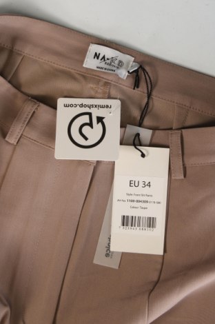 Damenhose NA-KD, Größe XS, Farbe Beige, Preis € 15,99