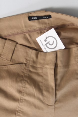 Pantaloni de femei Sinsay, Mărime S, Culoare Bej, Preț 29,99 Lei