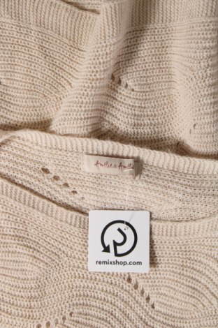 Damenpullover Amelie & Amelie, Größe M, Farbe Beige, Preis € 9,49