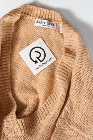 Damski sweter Brave Soul, Rozmiar S, Kolor Brązowy, Cena 44,99 zł