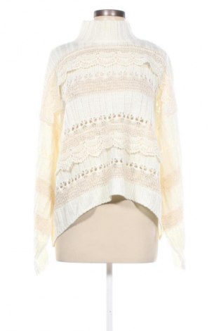 Damenpullover Gold & Silver, Größe M, Farbe Ecru, Preis 11,99 €