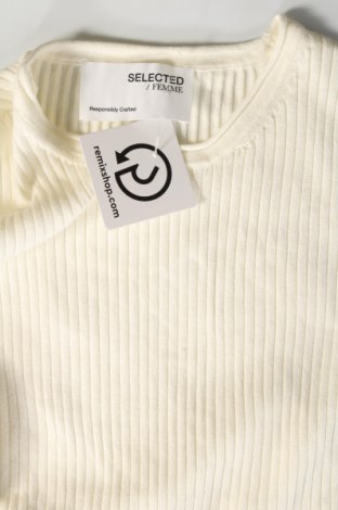 Damski sweter Selected Femme, Rozmiar M, Kolor Biały, Cena 99,99 zł