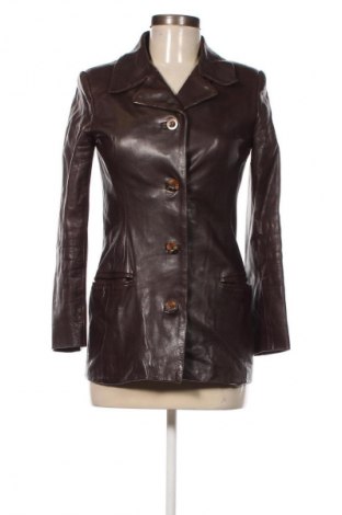 Damen Lederjacke Stefanel, Größe S, Farbe Braun, Preis 54,99 €