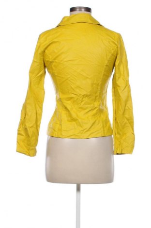 Damen Lederjacke, Größe M, Farbe Gelb, Preis 16,99 €