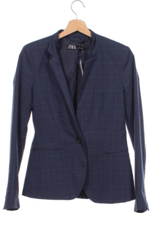 Damen Blazer Zara, Größe XS, Farbe Blau, Preis 16,30 €