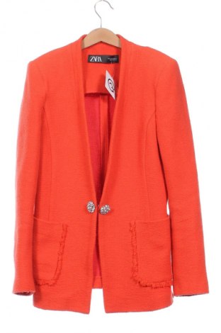 Damen Blazer Zara, Größe XS, Farbe Orange, Preis 15,99 €