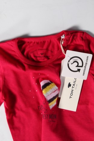 Kinder Shirt Tom Tailor, Größe 9-12m/ 74-80 cm, Farbe Rot, Preis 6,99 €