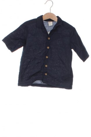 Kinderhemd H&M, Größe 18-24m/ 86-98 cm, Farbe Blau, Preis 4,49 €