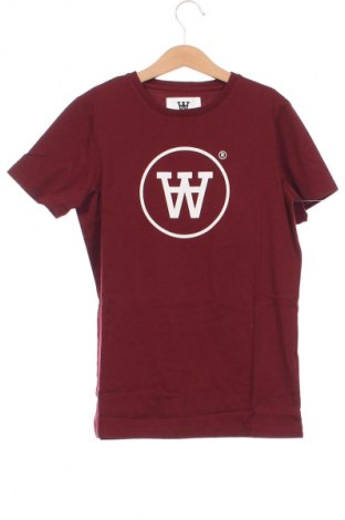 Dziecięcy T-shirt Double A by Wood Wood, Rozmiar 11-12y/ 152-158 cm, Kolor Czerwony, Cena 59,99 zł