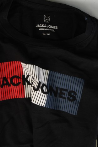 Детска тениска Jack & Jones, Размер 13-14y/ 164-168 см, Цвят Черен, Цена 15,29 лв.