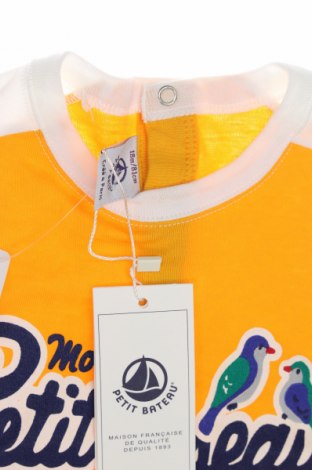 Kinder T-Shirt Petit Bateau, Größe 12-18m/ 80-86 cm, Farbe Gelb, Preis € 10,99