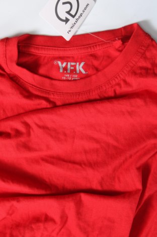 Kinder T-Shirt Y.F.K., Größe 10-11y/ 146-152 cm, Farbe Rot, Preis 3,99 €