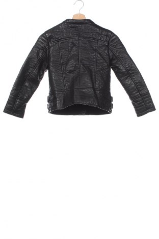 Geacă de piele pentru copii Zara, Mărime 7-8y/ 128-134 cm, Culoare Negru, Preț 96,54 Lei