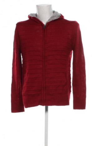 Herren Strickjacke Fisherfield, Größe L, Farbe Rot, Preis 9,49 €