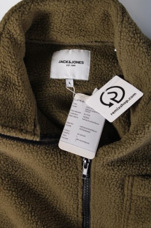 Bluză polară de bărbați Jack & Jones, Mărime L, Culoare Verde, Preț 161,29 Lei