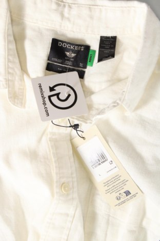 Herrenhemd Dockers, Größe L, Farbe Ecru, Preis € 21,49