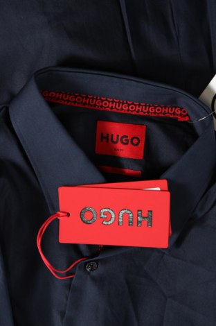 Ανδρικό πουκάμισο Hugo Boss, Μέγεθος L, Χρώμα Μπλέ, Τιμή 78,49 €