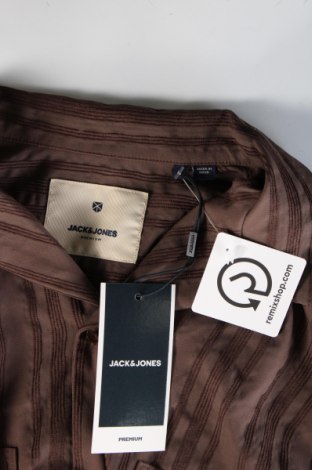 Ανδρικό πουκάμισο Jack & Jones PREMIUM, Μέγεθος L, Χρώμα Καφέ, Τιμή 15,49 €