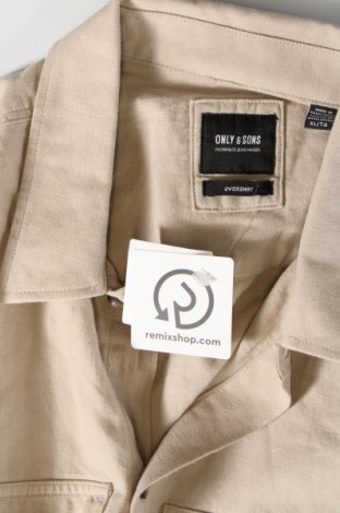 Herrenhemd Only & Sons, Größe XL, Farbe Beige, Preis € 11,49