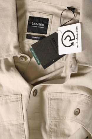 Herrenhemd Only & Sons, Größe L, Farbe Beige, Preis € 8,49