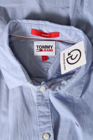 Męska koszula Tommy Jeans, Rozmiar M, Kolor Niebieski, Cena 325,99 zł