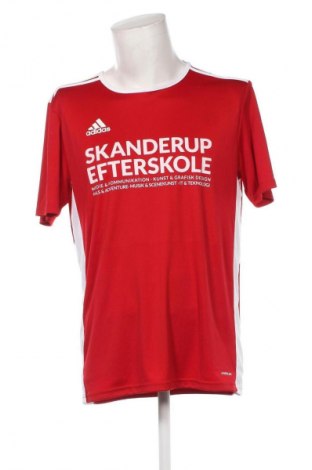 Herren T-Shirt Adidas, Größe L, Farbe Rot, Preis 22,49 €