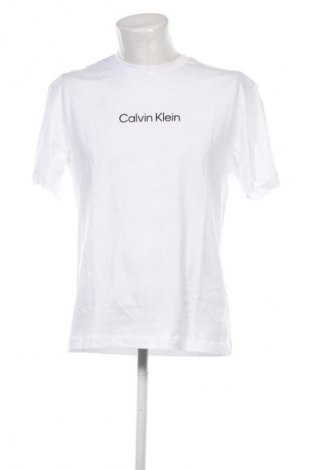 Herren T-Shirt Calvin Klein, Größe M, Farbe Weiß, Preis € 37,99