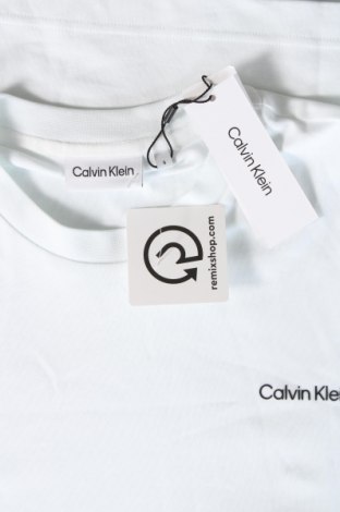 Herren T-Shirt Calvin Klein, Größe S, Farbe Weiß, Preis 27,99 €