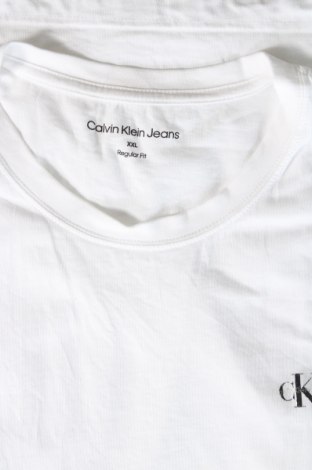 Ανδρικό t-shirt Calvin Klein Jeans, Μέγεθος XXL, Χρώμα Λευκό, Τιμή 27,99 €