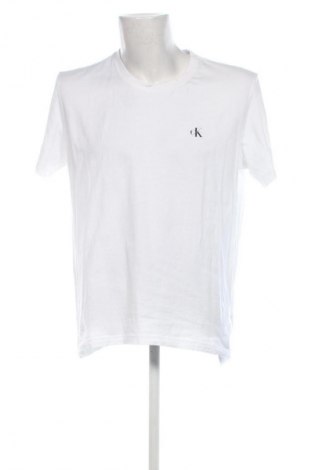 Męski T-shirt Calvin Klein Jeans, Rozmiar XXL, Kolor Biały, Cena 133,99 zł