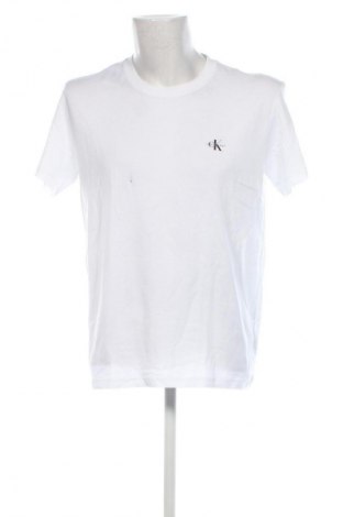 Ανδρικό t-shirt Calvin Klein Jeans, Μέγεθος L, Χρώμα Λευκό, Τιμή 20,49 €